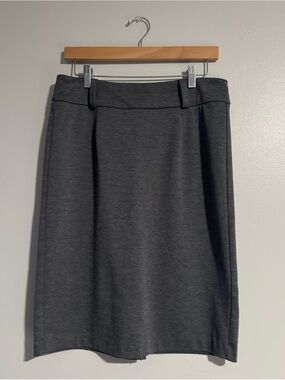 George Classic Dark Gray Women's Pencil Skirt (Size 10)